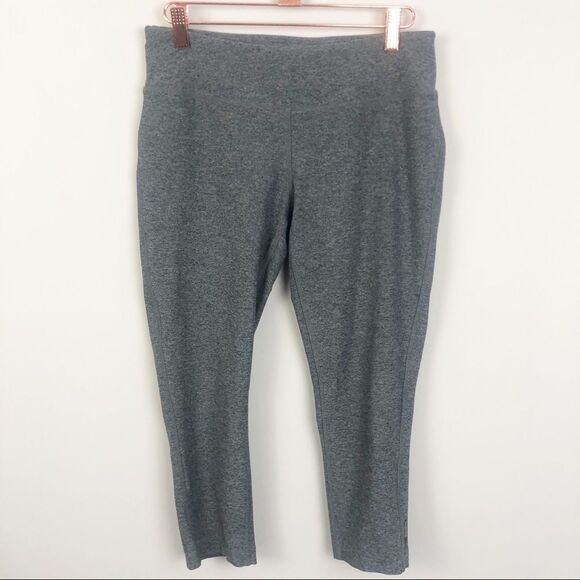 MONDETTA | Gray Crop Leggings Heather Women’s Size Medium - Picture 1 of 8